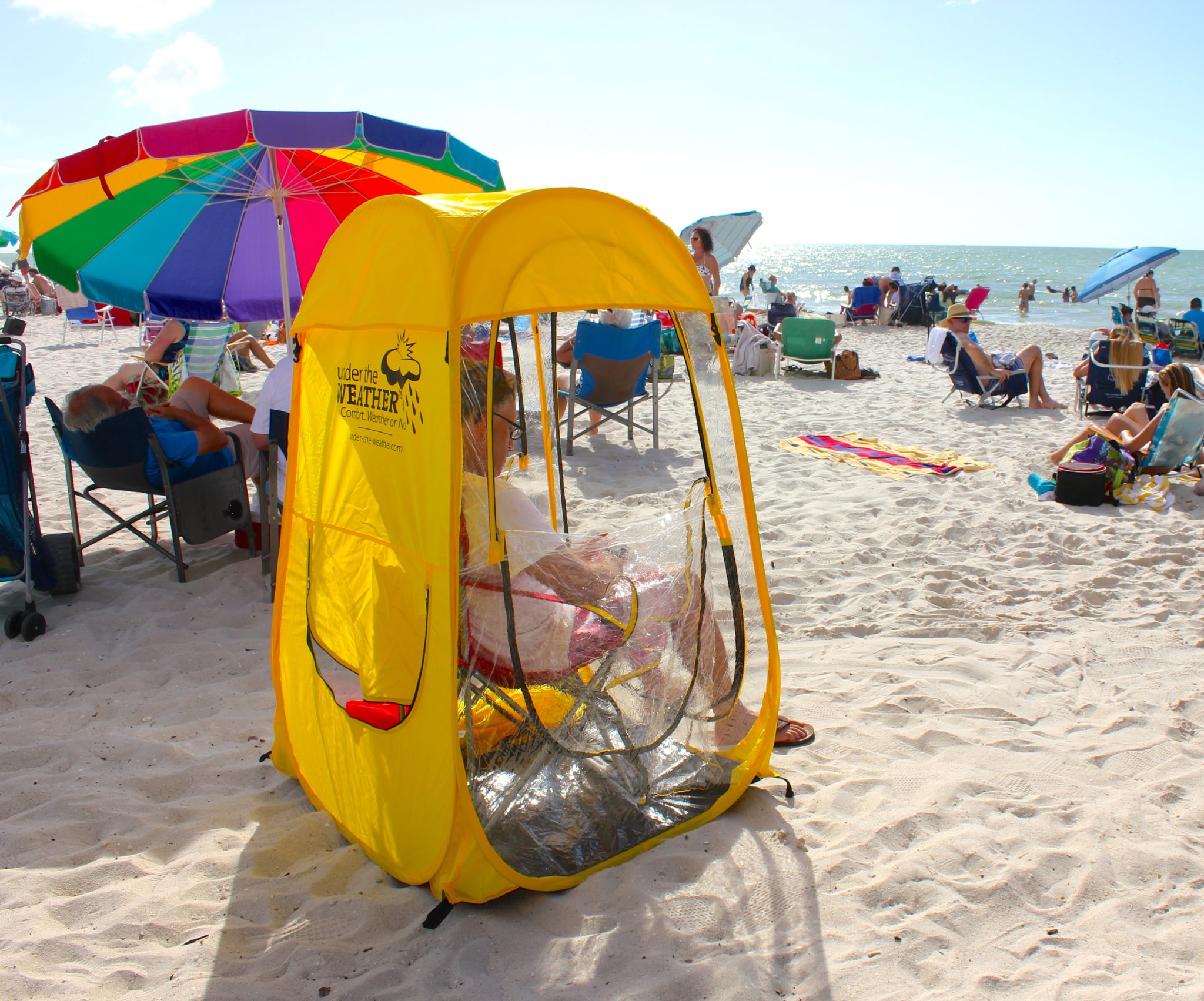 personal weather pop up tent