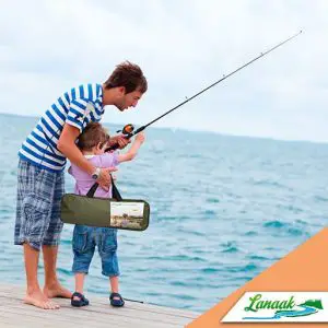 Lanaak Kids Fishing Pole & Tackle Box